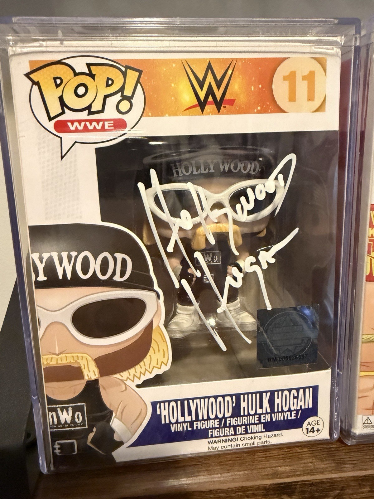 WWE Hollywood Hulk Hogan Signed Funko #11 nWo JSA Witness COA + Case
