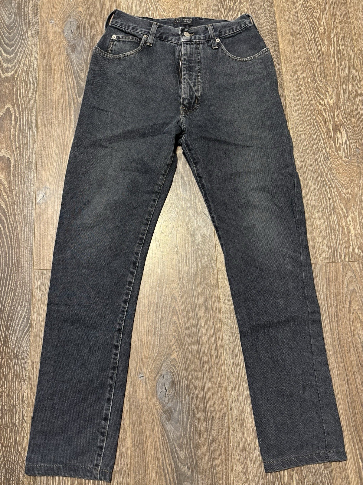 Vintage Emporio Armani Jeans Dark Blue W32 L30 Regular Fit Denim