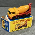 Vintage 1968 Matchbox Lesney No 21 Foden Concrete Truck with Original Box
