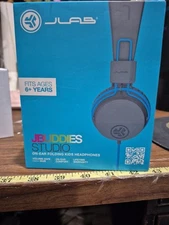 NEW JLab JBuddies Studio On-Ear Folding Kids WIRED Headphones Volume Safe 