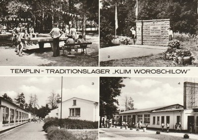 Templin Traditionslager ''Klim Woroschilow'', interessante alte Mehrbild-AK