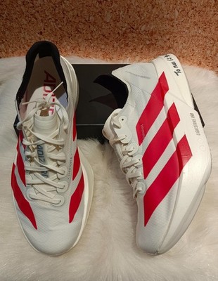 # Men's Size adidas Adizero Adios Pro 4 'To Run is to Live!' White&Red