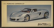 AUTOart Millennium 1/18 Porsche Carrera GT Silver 78041