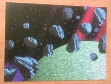 1995 Skybox Star Trek Voyager Series One Card#75 USS Voyager Mural 3 of 9 (C2)