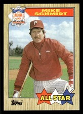 1987 Topps #597 Mike Schmidt Philadelphia Phillies