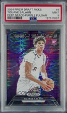 2024 Prizm Draft Picks Deep Space Purple Pulsar /55 Tidjane Salaun #9 PSA 9 8d2
