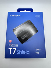 Samsung T7 Shield 1TB USB-C Portable External SSD - Black (MU-PE1T0S)