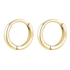 925 Sterling Silver Small Round Hoop Earrings for Women Teen Girls Huggie Hoop E