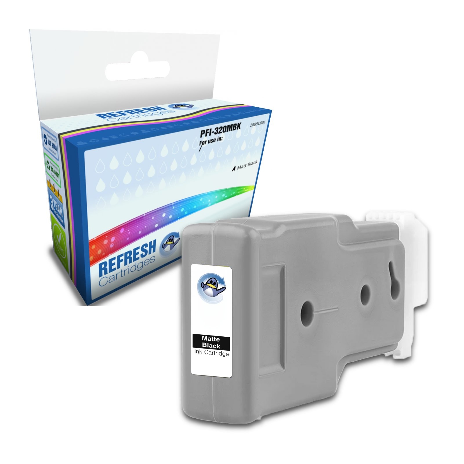 Refresh Cartridges Matt Black PFI-320MBK Ink Compatible With Canon Printers