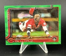 2025 Topps Chrome Update Elly De La Cruz Green Lava  /99 USC189 Reds