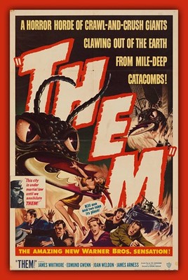 THEM - Sci-Fi Movie Poster Image - BIG MAGNET 3.5 x 5 in