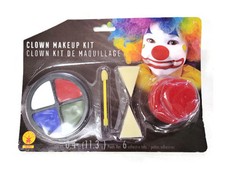 Rubie's Clown Makeup Super Set With Red Nose Halloween Accessory 8 Yrs