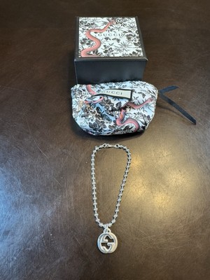 New Authentic Gucci GG Logo Silver Bracelet Size 8 Inches 