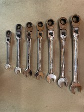 Vintage Musa 7 Pc Full Polish Craftsman-6craftsman Ind-1 Locking Flex Wrenches