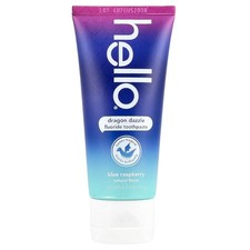 hello Dragon Dazzle Kids Toothpaste with Fluoride, Blue Raspberry, 4.2 Oz Tube