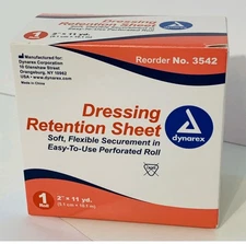 Dynarex Dressing Retention Sheet 2" x 11yds #3542