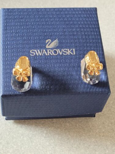 Swarovski Baby Shoes Booties Gold - Crystal Memories - 209453 - Picture 1 of 19