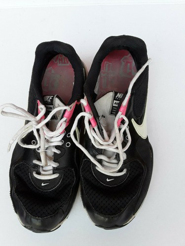 Nike Training Air Team Max Air shoes black with white and pink sz 11