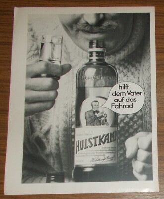 Rare Advertising Fine Clear HULSTKAMP Helps Father On Bike 1969