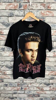 Elvis Presley Aloha Double Sided Rock@Tees Graphic T.Shirt Size M