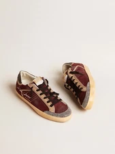 Golden Goose x Swarovski LTD Super-Star Penstar Wine Red/Black Sneakers (42)