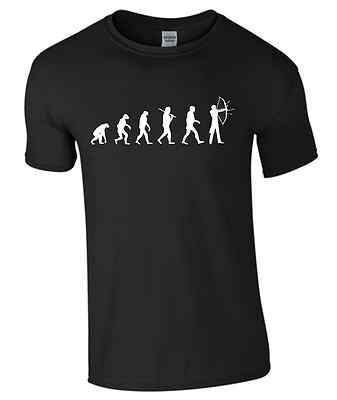 Bogenschießen Evolution T-Shirt Pfeil und Bogen Geschenk Bogensport Shirt  S419