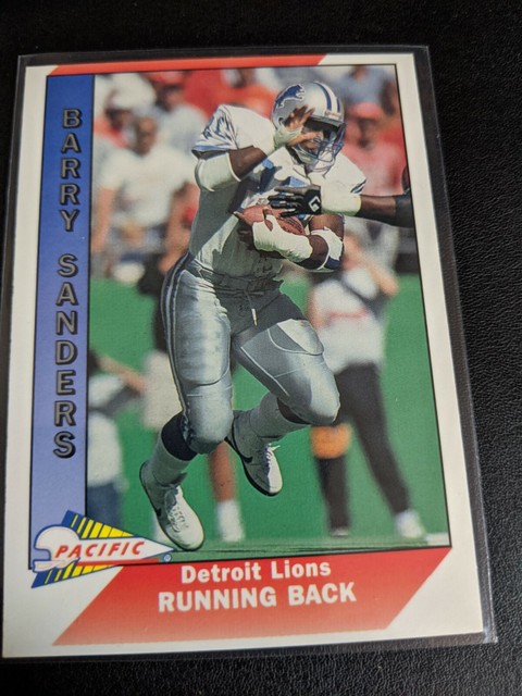 1991 Pacific Detroit Lions HOF Barry Sanders Football Card 144 EBay