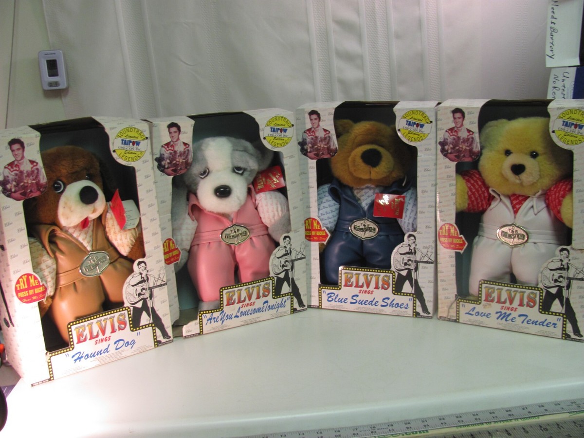 Elvis Presley Limited ED TCB Stuffed Plush Teddy Bear Dog with