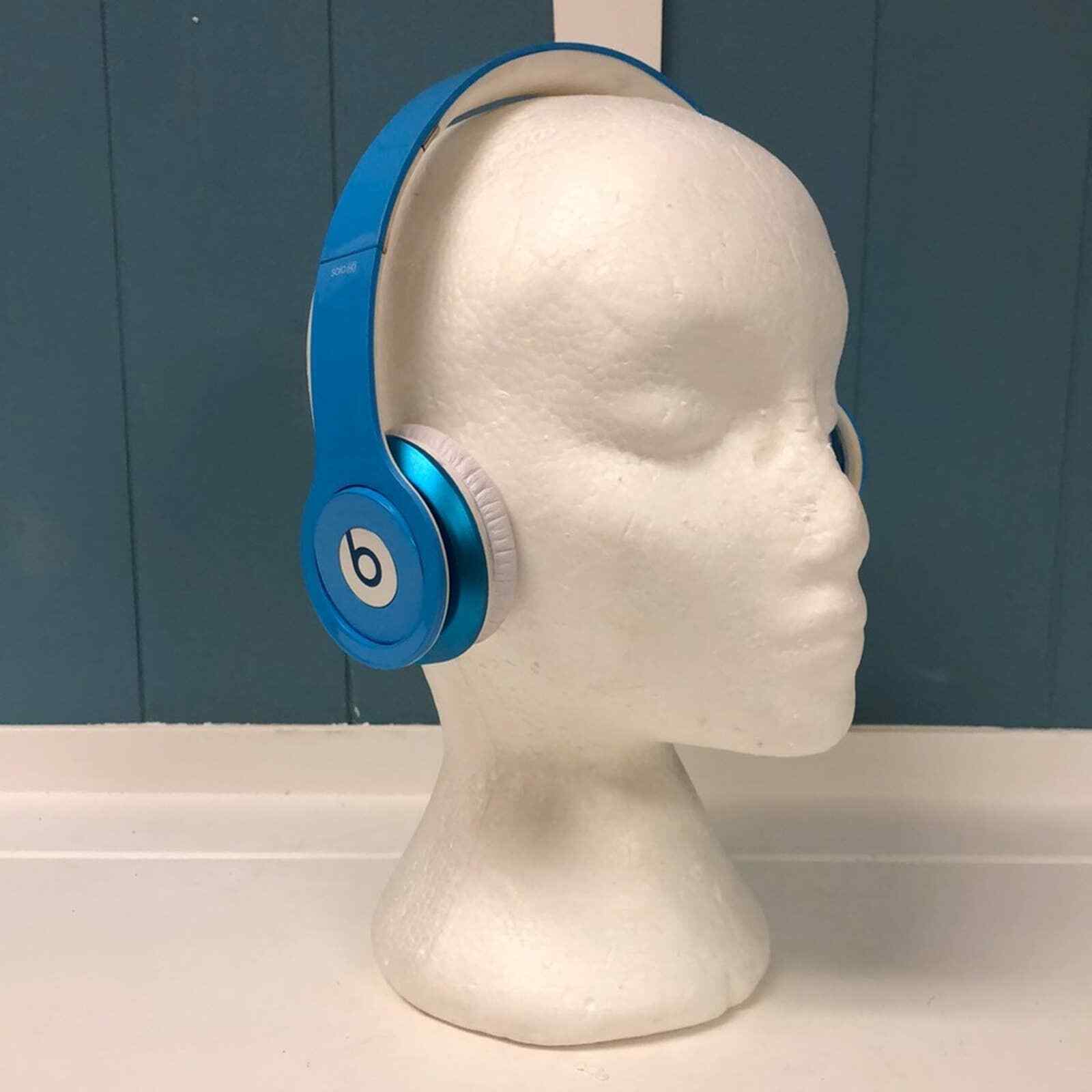 Stoop Diktatur Ordinere Beats By Dr. Dre Headphone Solo HD White &amp; Light Ice Blue Wired  foldable | eBay