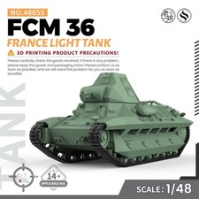 48655 1/48 Military Model Kit France FCM 36 Light Tank