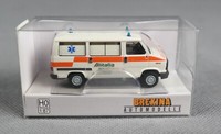 "Brekina 34910 (H0,1:87) Fiat Ducato Bus, \"Ambulanza Alitalia\", 1982 - Neuware!"