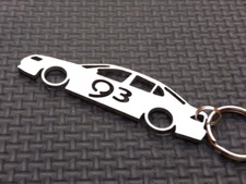 SAAB 93 SEDAN keyring 9-3 ECOTEC TURBO 2.8 2.0 T D AERO EPOWER badge keychain