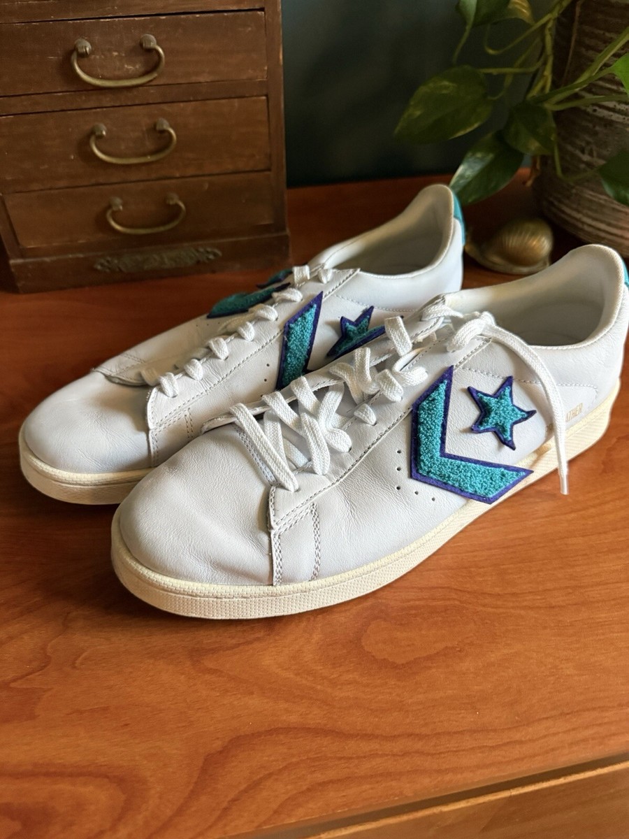 ￼ good condition use only one time Converse Pro Leather Low '1980's Pack - White' 167267C Size 10.5