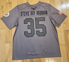 STEVIE RAY VAUGHN #35 Football Style Jersey Men's XL Guitar Legend USA