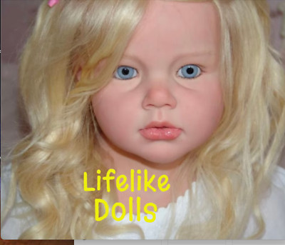 Individuell personalisierte Reva große Puppe lebensecht Angelica REBORN Baby Kleinkind Kind