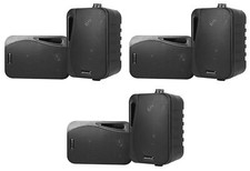  6 Rockville HP4S Black 4" Outdoor/Indoor Home Theater Patio Swive Speakers