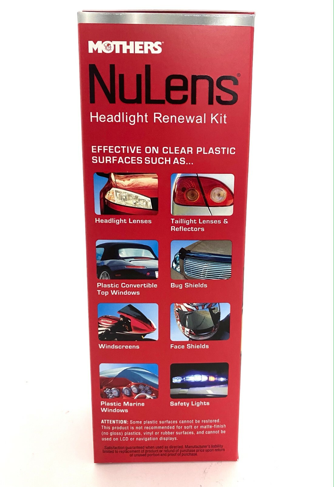 MOTHERS 07251 NuLens Headlight Renewal Kit Clarify, Protect