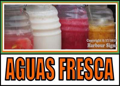 Aguas Freca DECAL (Choose Your Size) Fruit Juice Food Truck Concession Sticker