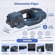 Umreifungsmaschine Umreifungsgerät Akku Umreifungsband für 13-16mm PP/PET Band