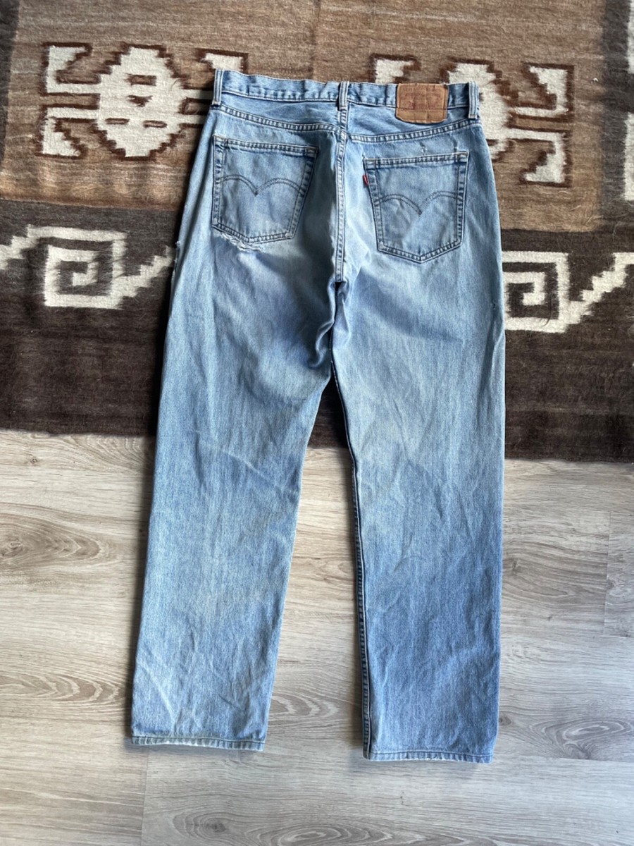 Levi's 517 90s ライトブルー W34L30 Levi's 517 Vintage 90s Men's Light Blue Relaxed Denim Jeans