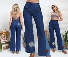 1970's Wrangler Bell Bottoms  27 to 28 Waist  High Waist Bohemian Hippie Boho