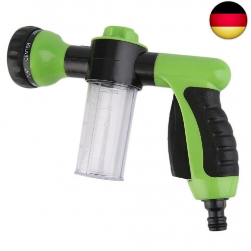 Gartenschlauchaufsatz, Spritzpistolendüse, Behälter für Seife oder Dünger, Str - Bild 1 von 7