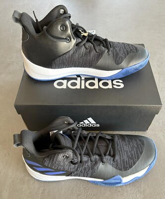 Adidas Basketball Schuhe Explosive Flash, schwarz blau Größe 44