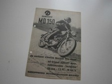 Dürkopp MD 150, originaler Oldtimer Motorrad Prospekt von 1953