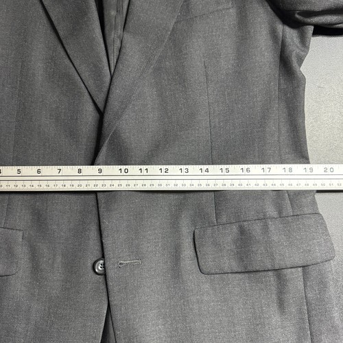 Kuppenheimer Men's 38R Gray Wool Two-Piece Suit 34W Pants Solid - Picture 11 of 15