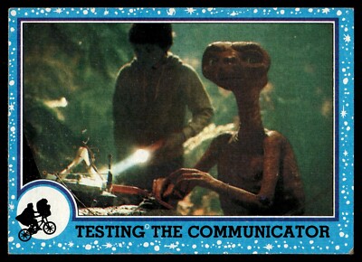 1982 Topps E.T. Movie Card Drew Barrymore Spielberg #48 Testing The Communicator