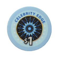 Celebrity Edge Cruise Ship 1 Casino Chip Celebrity Edge Cruise Ship 1 Casino Chip