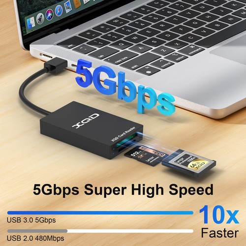 XQD/SD Lecteur de Carte XQD USB3.0 Memory xqd Card Reader Supporte Les Carte ... - Afbeelding 3 van 7