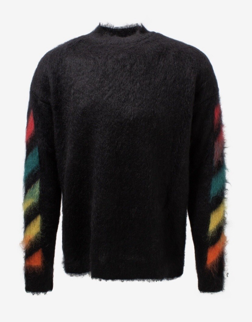 Off-White Brushed Mohair Sweater Small 