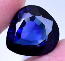 13.50 Ct Natural Kashmiri Blue Sapphire Pear Stunning Certified Treated Gemstone